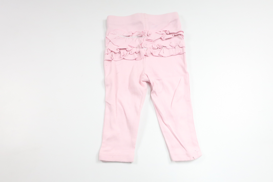 Bukser med flæser fra Bambu Baby - Størrelse 62 - Pink