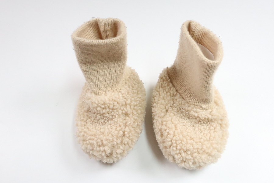 Støvletter fra Rikiki - Størrelse 62/68 - Beige