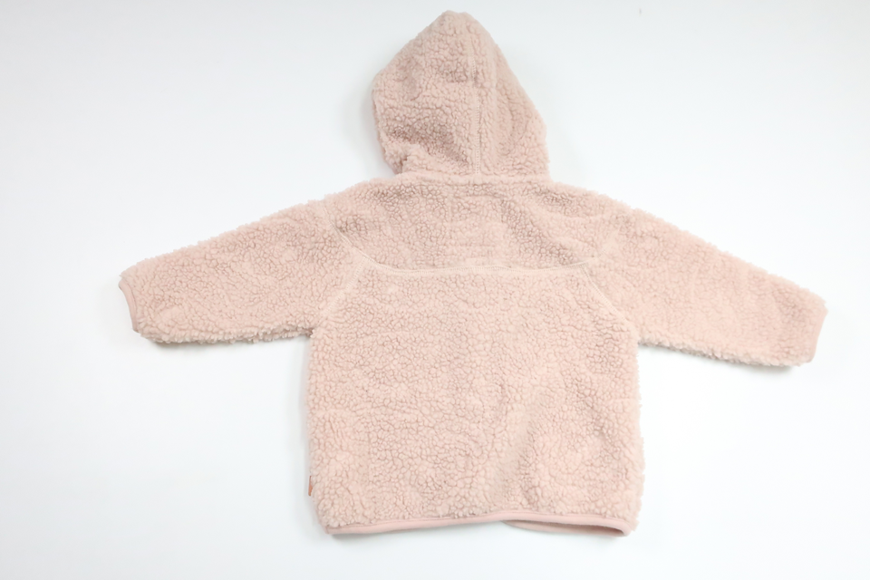 Teddy hættetrøje fra Molo - Størrelse 80 - Lyserød