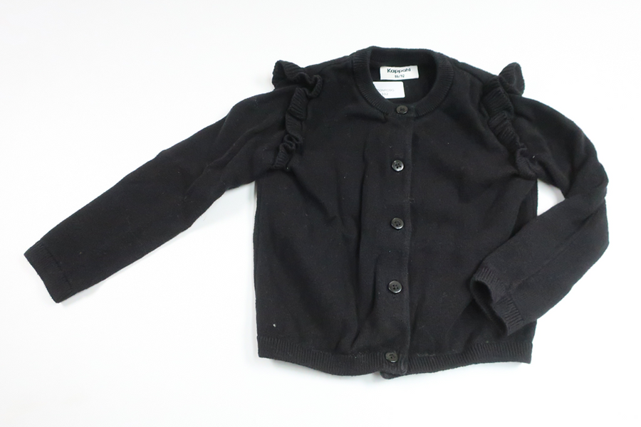 Strikket cardigan fra Kappahl - Størrelse 86/92 - Sort