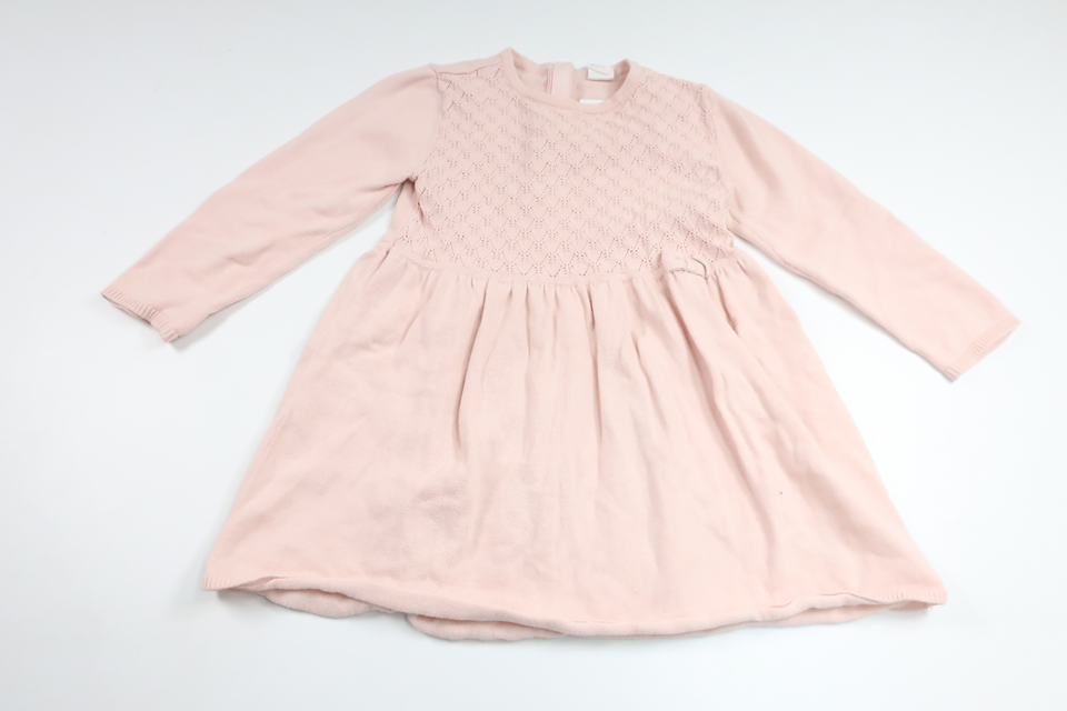 Strikket kjole fra H&M - Størrelse 92 - Lyserød