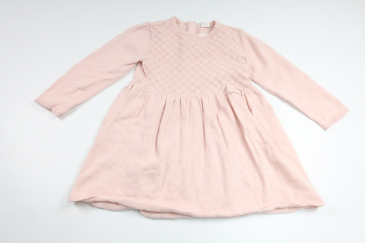 Strikket kjole fra H&M - Størrelse 92 - Lyserød