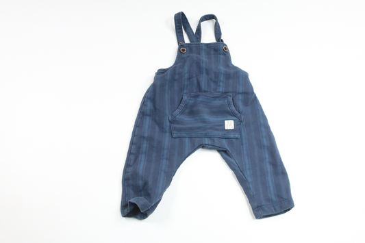 Stribede overalls fra Lindex - Størrelse 56 - Marineblå