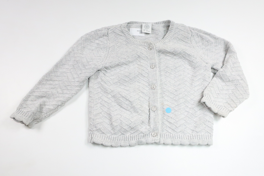 Strikket cardigan fra Lindex - Størrelse 86 - Grå