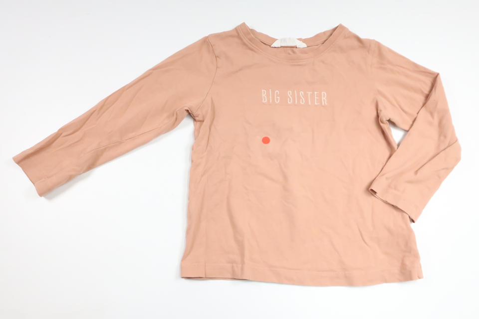 Sweater Big Sister fra H&M - Størrelse 110/116 - Beige