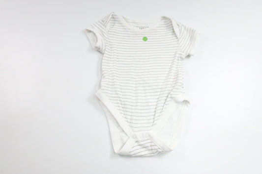 Stribet bodysuit fra Primark - Størrelse 62 - Hvid