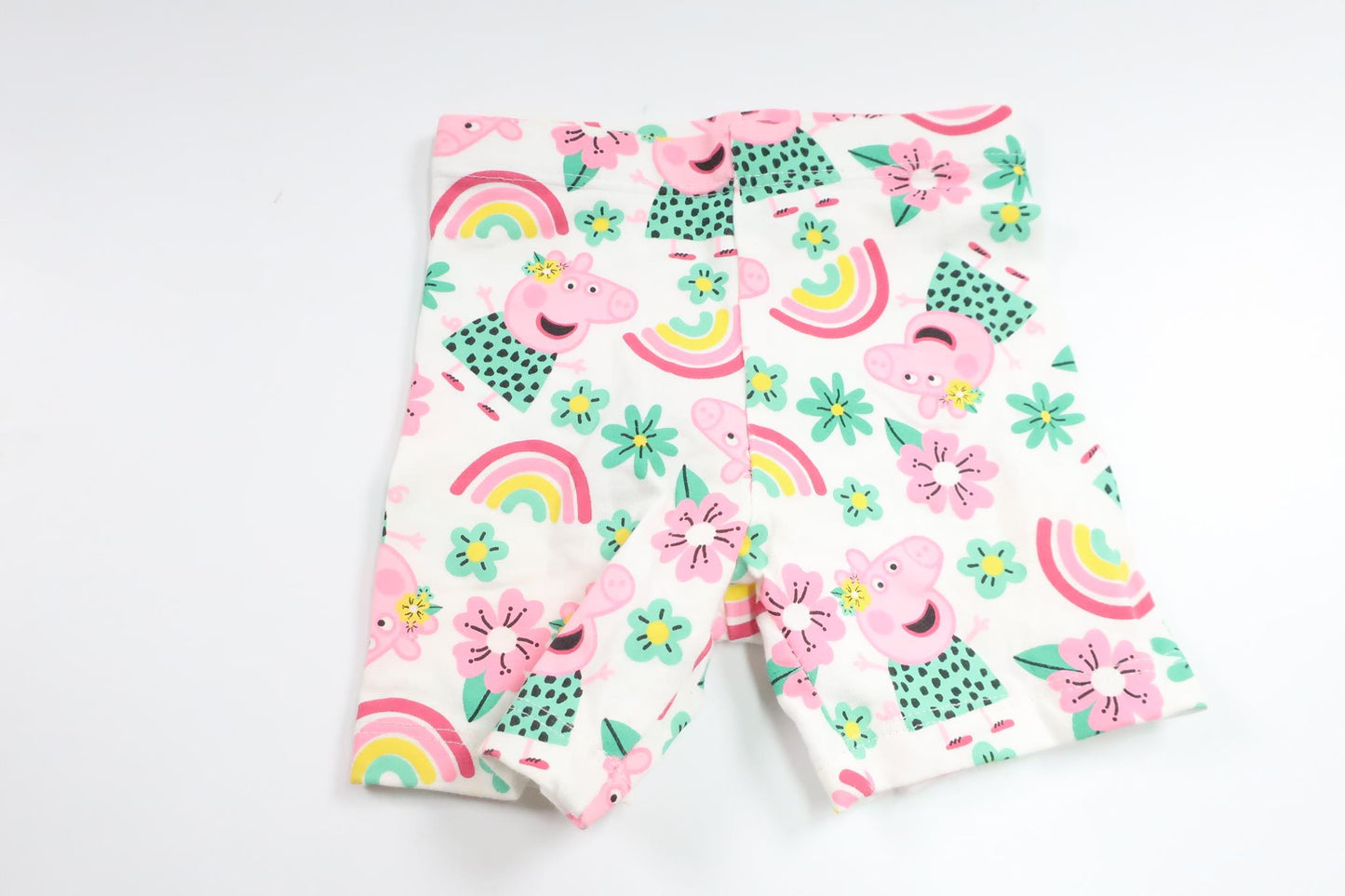 Shorts med Greta Pig fra Primark - Størrelse 62/68 - Hvid