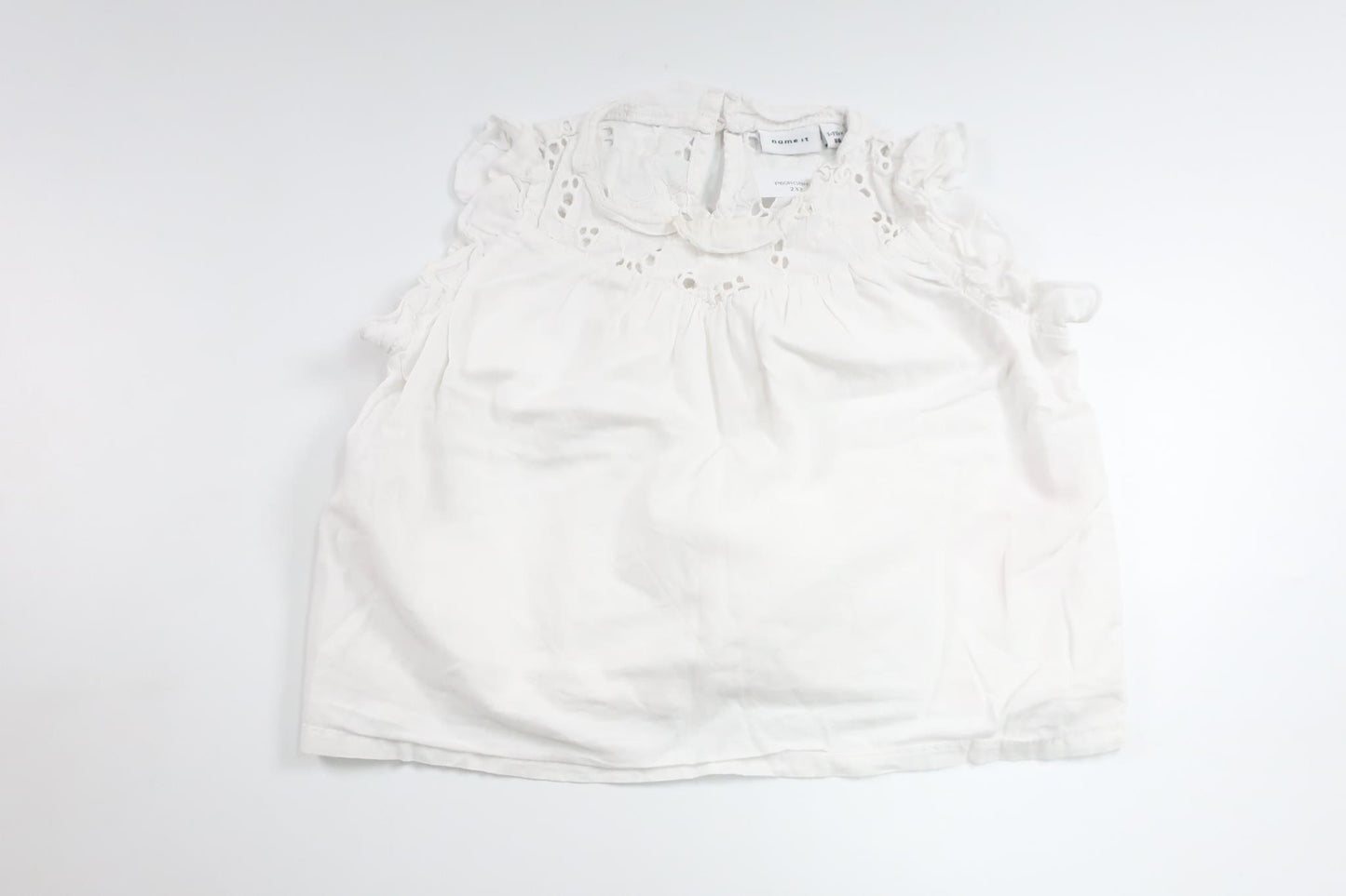Bluse fra Name It - Størrelse 86 - Hvid