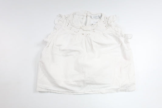 Bluse fra Name It - Størrelse 86 - Hvid