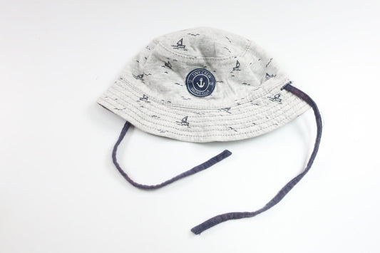 Vendbar solhat fra H&M - Størrelse 74 - Grå