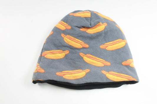 Hue med pølse og brød fra Biltema - Størrelse 74/80 - Grå