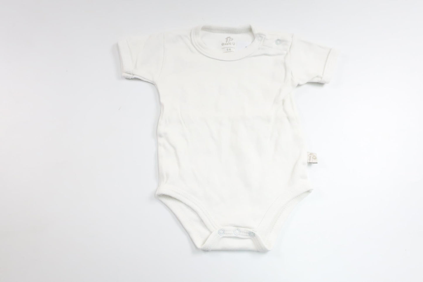 Bodysuit fra Basic U - Størrelse 56 - Hvid