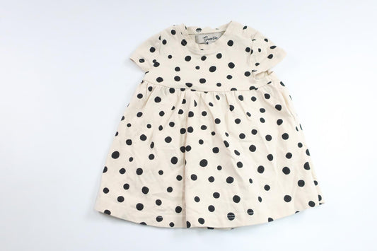 Prikket kjole fra Sweetie - Størrelse 68 - Beige