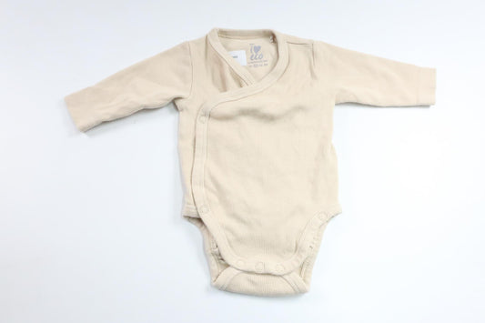 Ribbet bodysuit fra ICA I Love Eco - Størrelse 56 - Beige