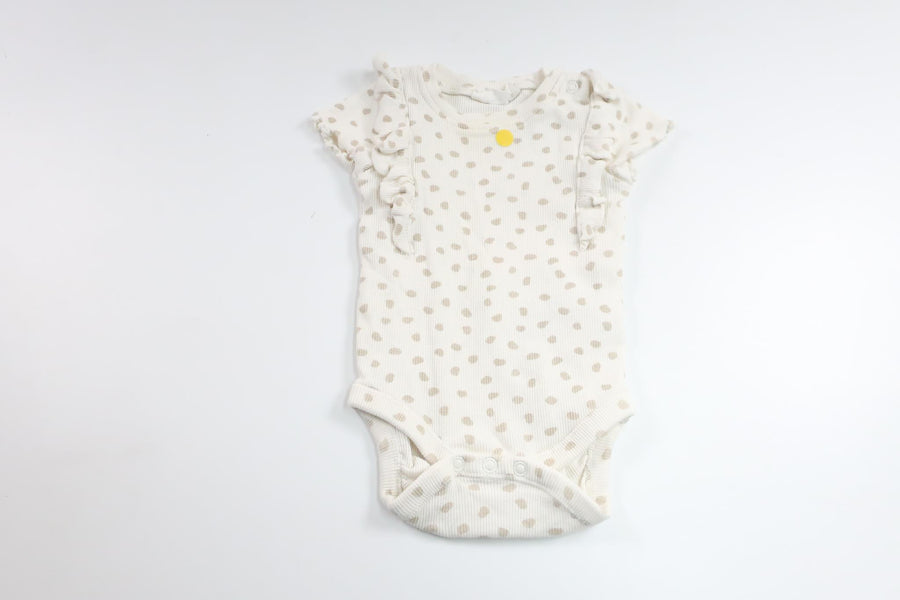 Prikket bodysuit fra Kappahl - Størrelse 56 - Hvid