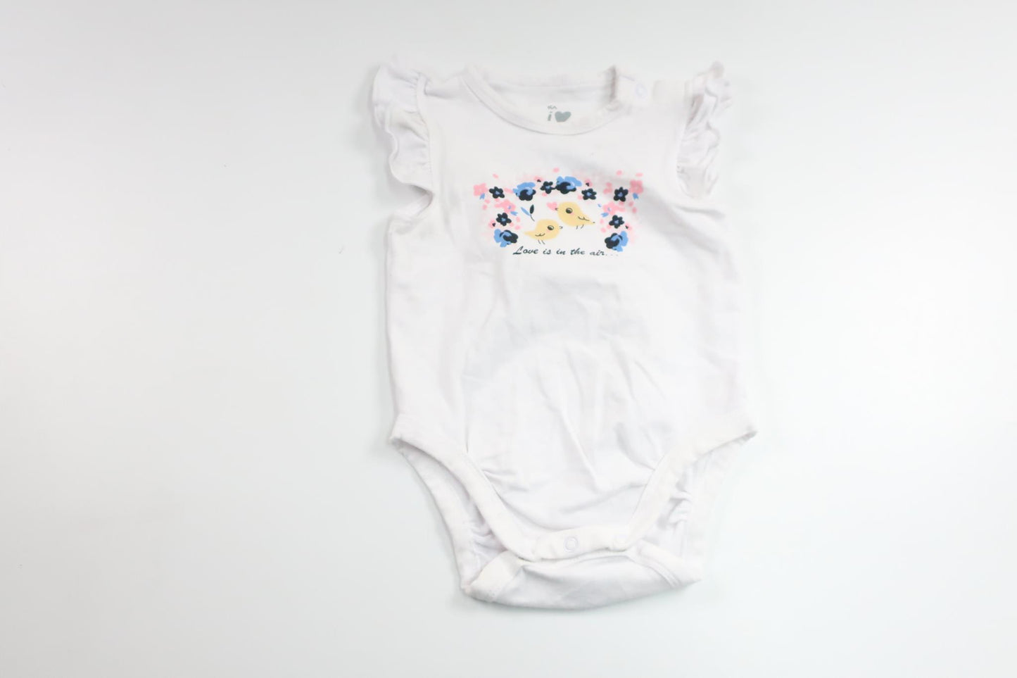 Bodysuit fra ICA I Love Eco - Størrelse 62 - Hvid