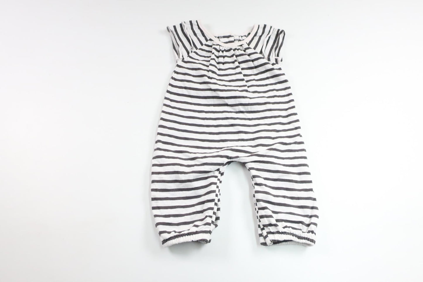 Stribet jumpsuit fra Cubus - Størrelse 26 - Hvid