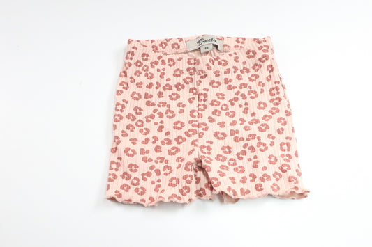 Leopardprintede shorts fra Sweetie - Størrelse 68 - Pink