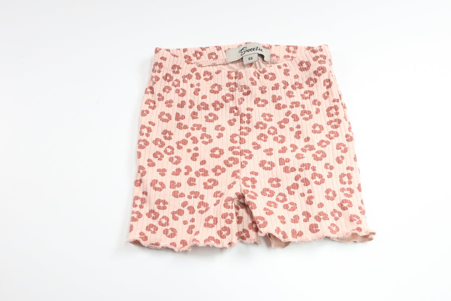 Leopardprintede shorts fra Sweetie - Størrelse 68 - Pink