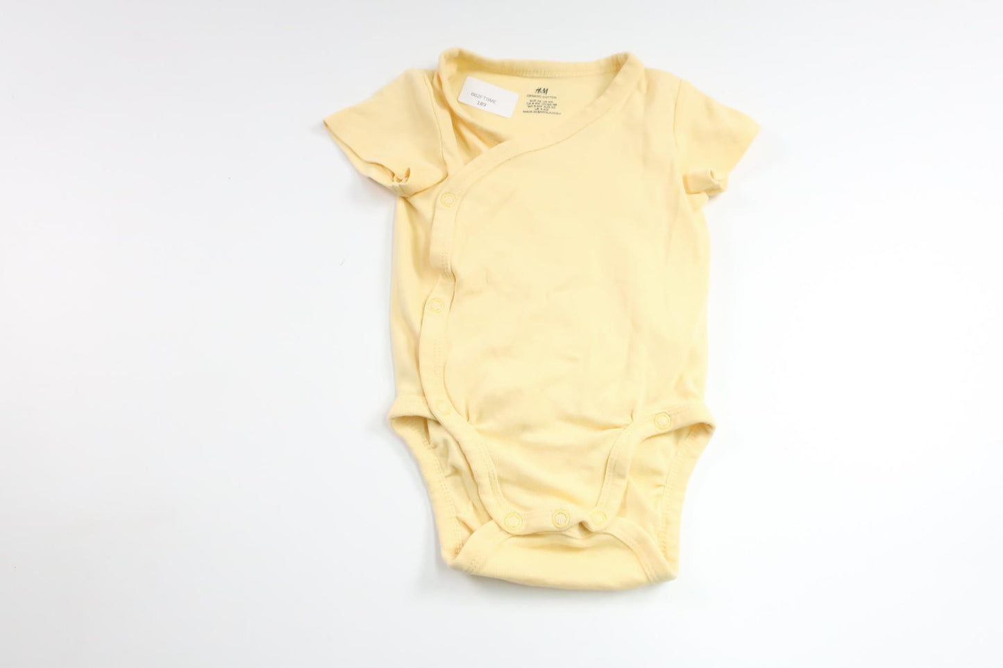 Wrap-body fra H&M - Størrelse 68 - Gul