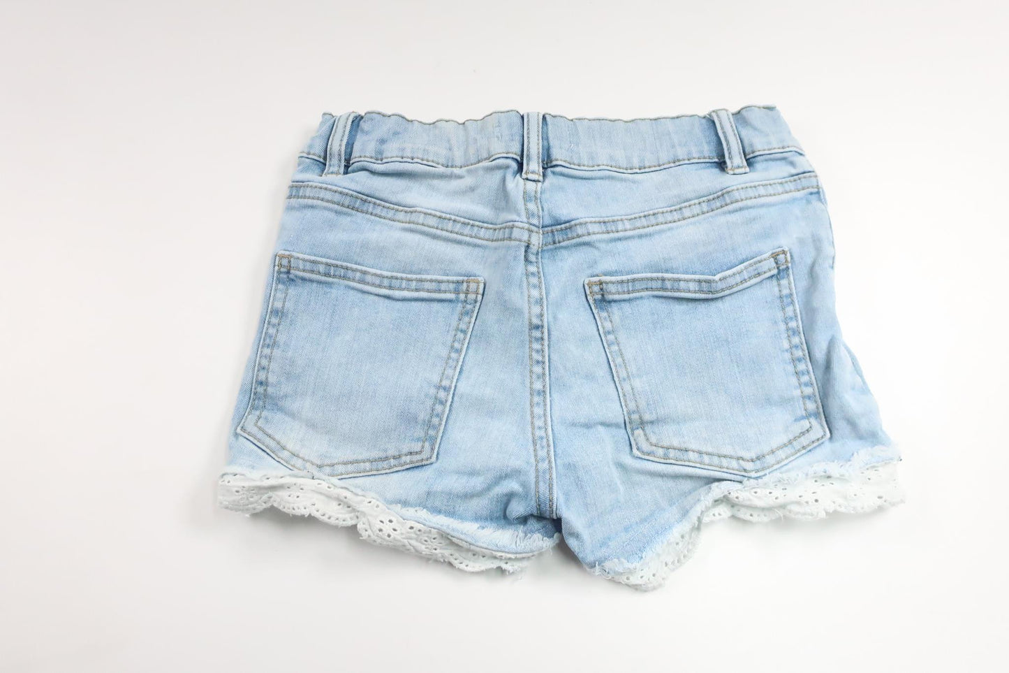 Denimshorts fra Lindex - Størrelse 128 - Denim