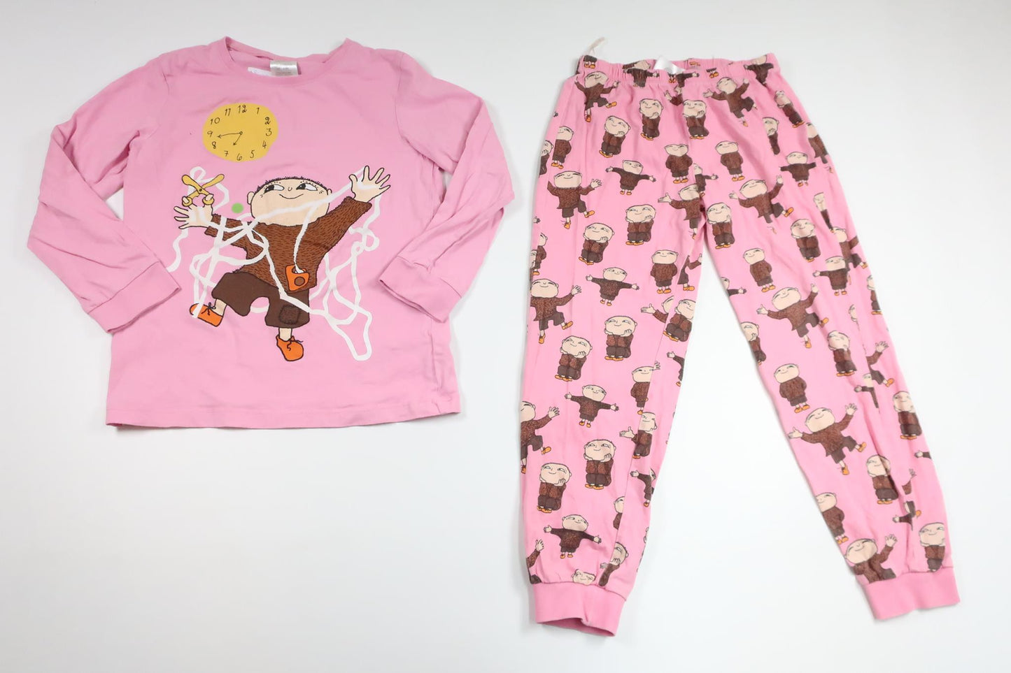 Pyjamas Alfons Åberg fra Lindex - Størrelse 122/128 - Lyserød