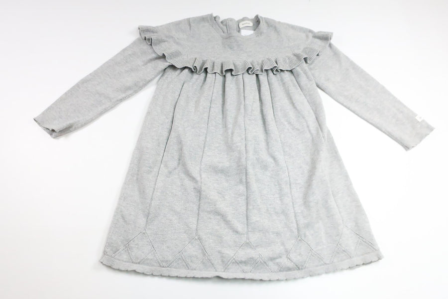 Strikket kjole fra Newbie - Størrelse 122 - Grå