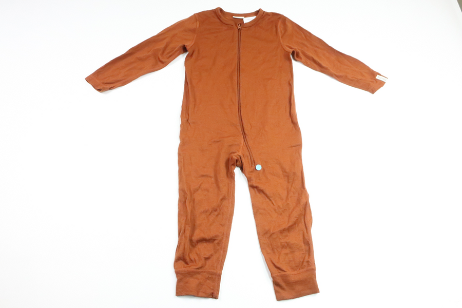 Jumpsuit i 100% uld fra Kuling - Størrelse 86/92 - Brun