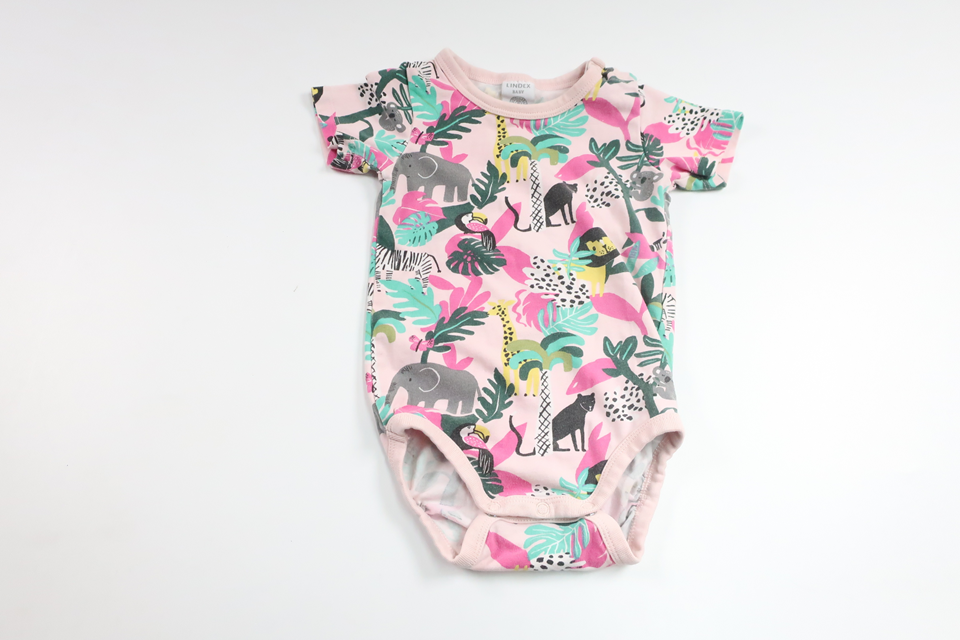 Bodysuit fra Lindex - Størrelse 68 - Lyserød