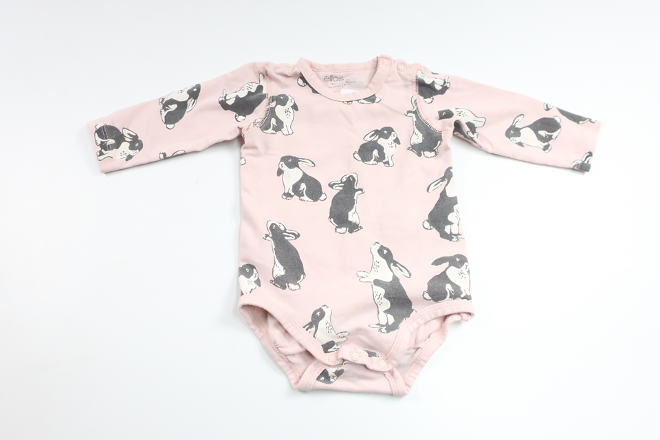Bodysuit fra Ellos - Størrelse 62 - Lyserød