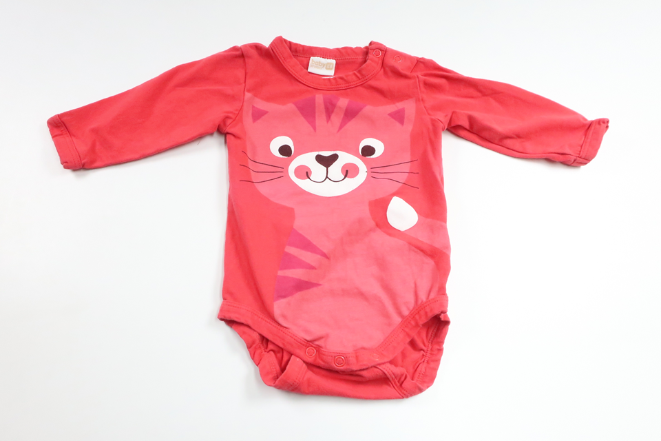 Bodysuit fra Lindex - Størrelse 68 - Rød