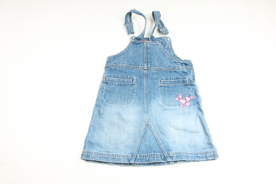 Denimkjole fra Bamse by Lindex - Størrelse 122 - Denim