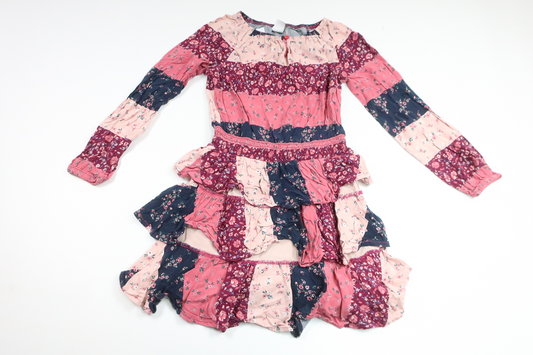 Blomsterkjole fra Lindex - Størrelse 128 - Lyserød