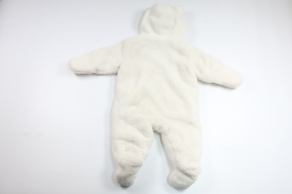 Fleeceoveralls fra Primark - Størrelse 68 - Hvid