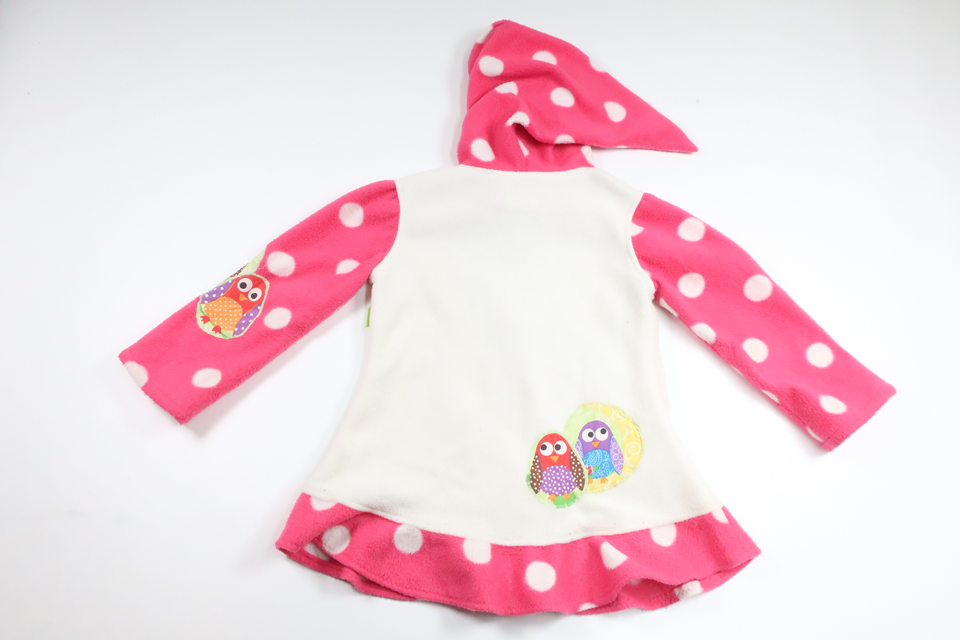 Fleececardigan fra Hemsytt - Størrelse 110/116 - Multifarvet