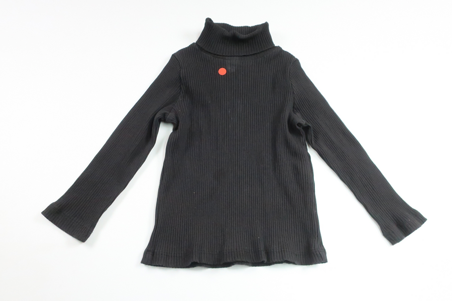 Ribstrikk sweater fra Rikiki - Størrelse 86/92 - Sort