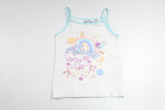 Gurli Gris Tanktop - Størrelse 98/104 - Hvid
