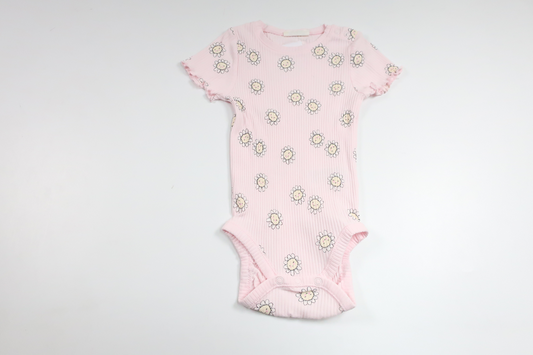 Ribbet bodysuit fra Kappahl - Størrelse 80 - Pink