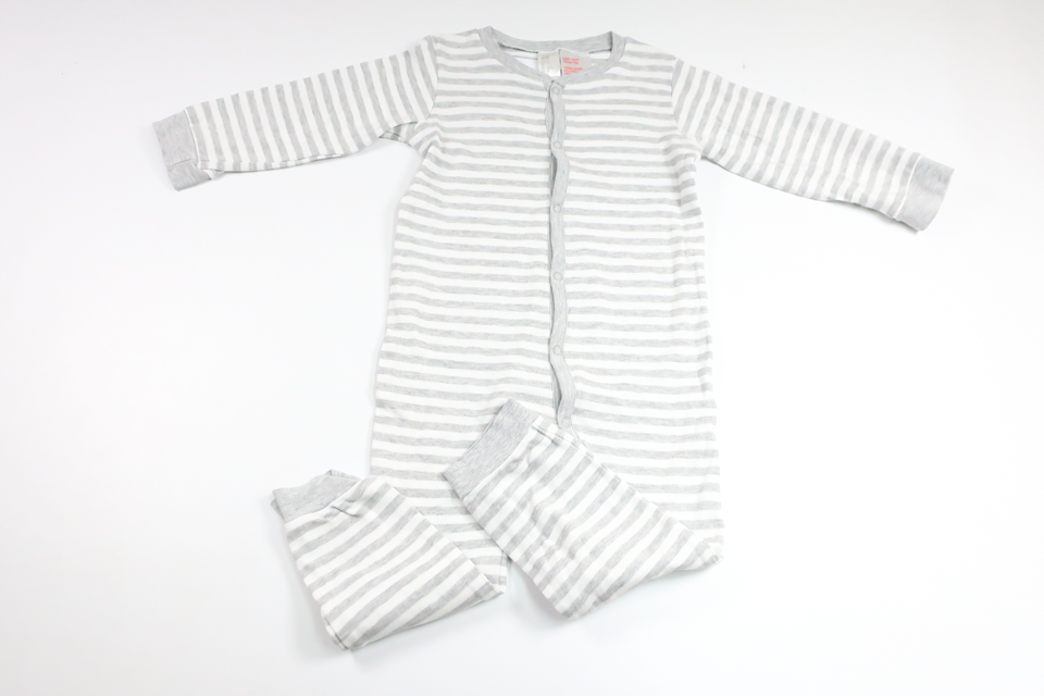 Stribet pyjamas fra H&M - Størrelse 98 - Grå