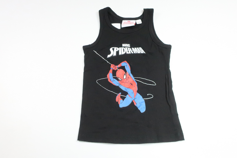 Tanktop med Spider-Man fra Marvel - Størrelse 110/116 - Sort