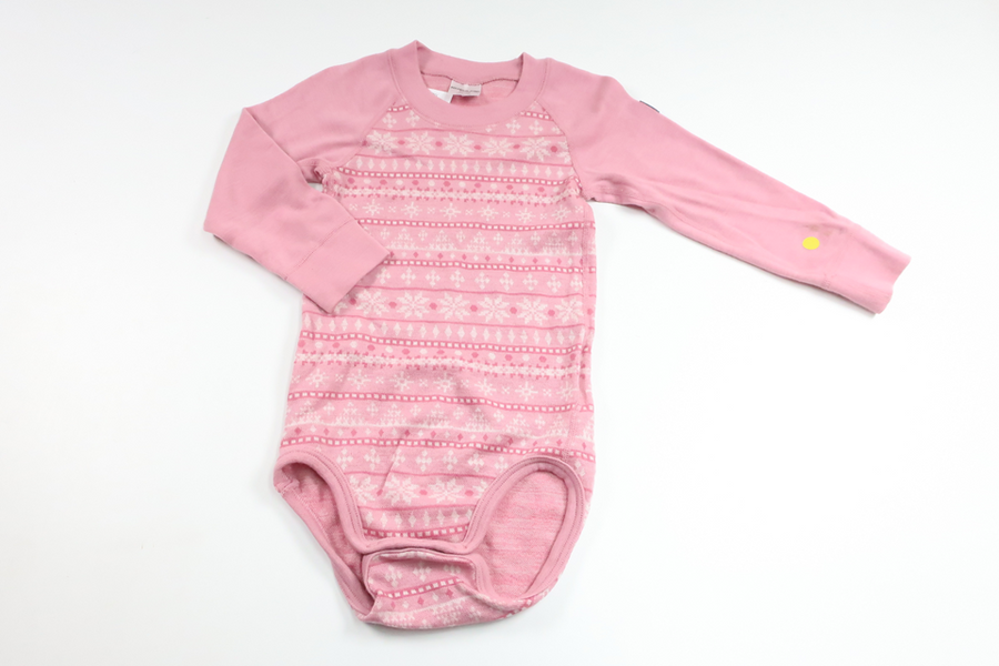 Basislagsbody i 100% merinould fra Polarn o. Pyret - Størrelse 86/92 - Pink