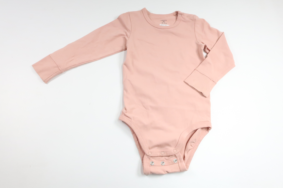 Bodysuit fra Lindex - Størrelse 86 - Lyserød
