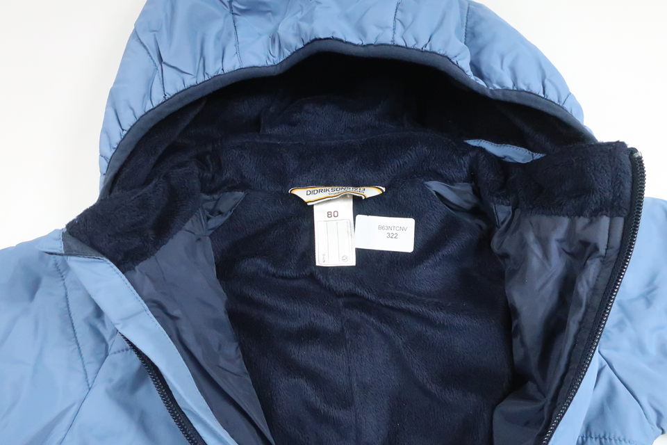 Letvægtsoveralls fra Didriksons - Størrelse 80 - Blå