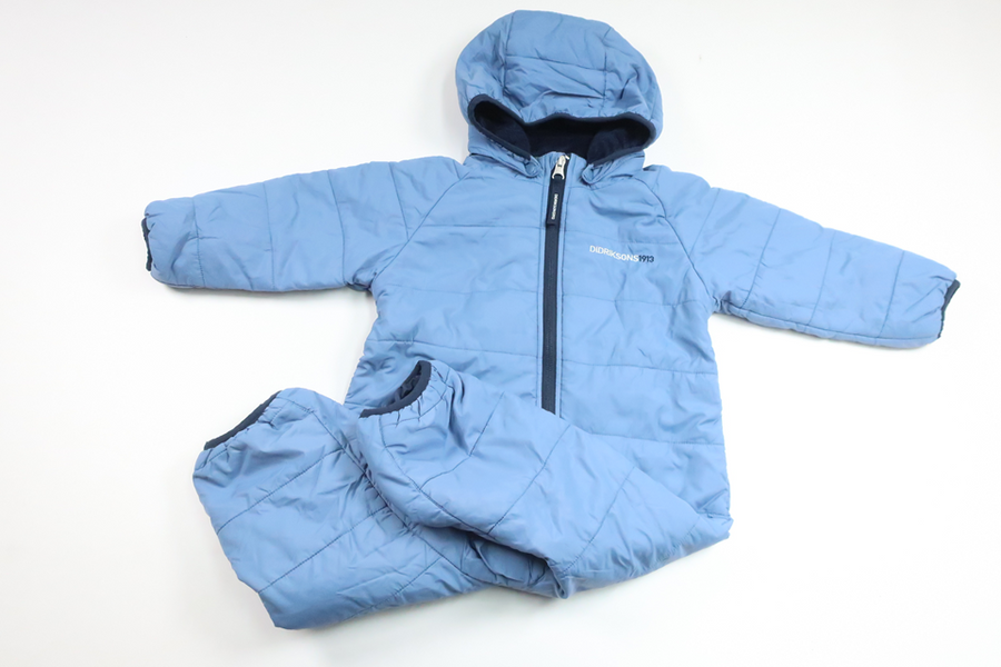 Letvægtsoveralls fra Didriksons - Størrelse 80 - Blå