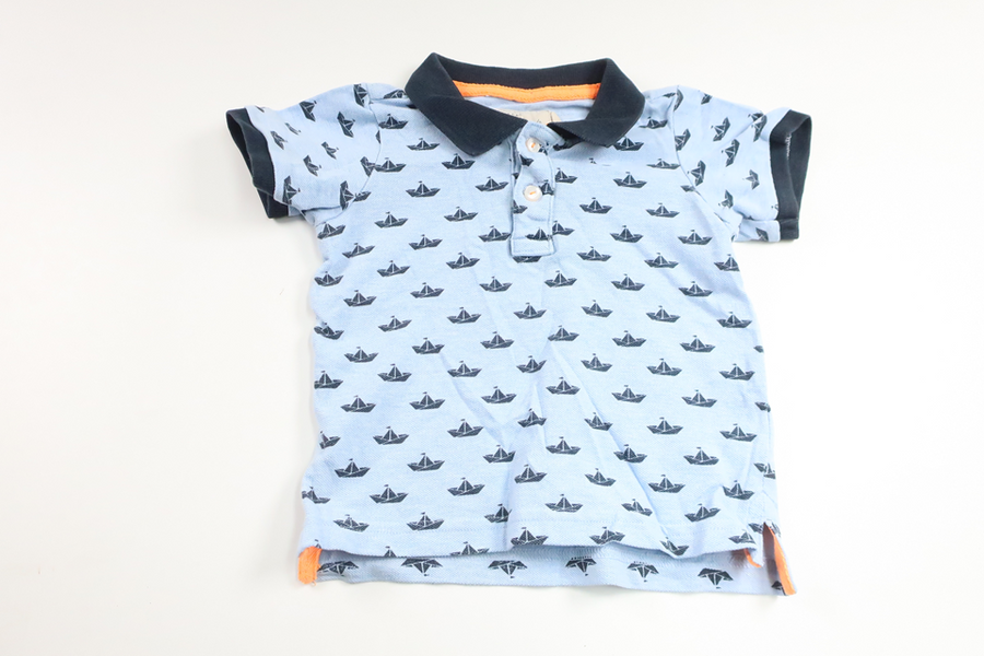 Poloshirt fra H&M - Størrelse 68 - Blå