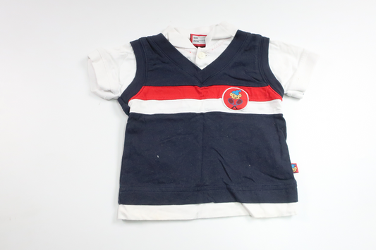 Poloshirt fra Bamse by Lindex - Størrelse 68 - Marineblå