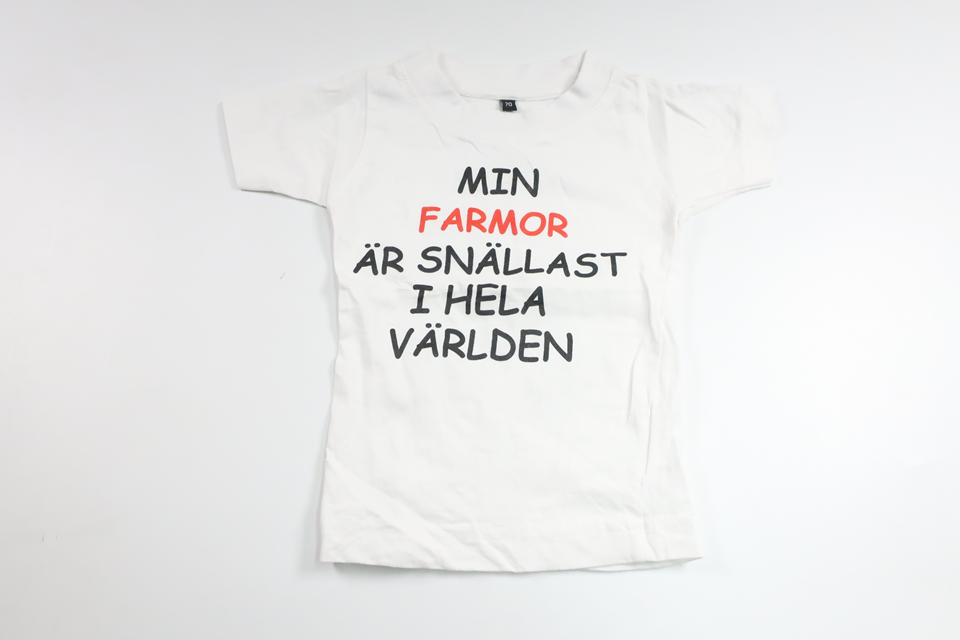 T-shirt fra Ukendt - Størrelse 68 - Hvid