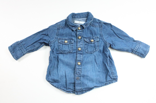 Denimskjorte fra Åhléns - Str. 62 - Denim