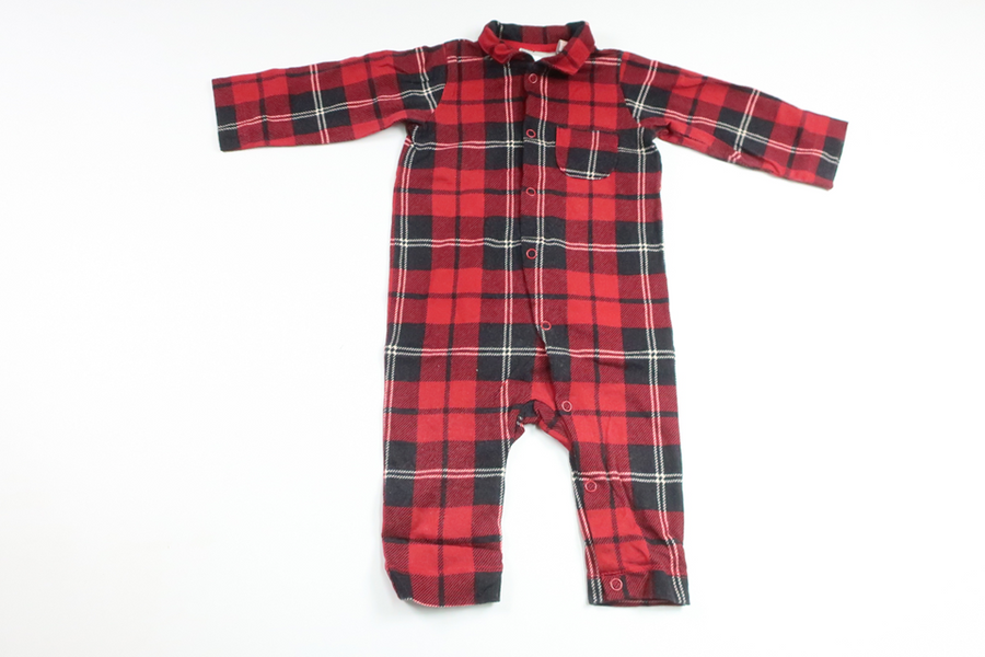 Ternet pyjamas fra H&M - Størrelse 68 - Rød