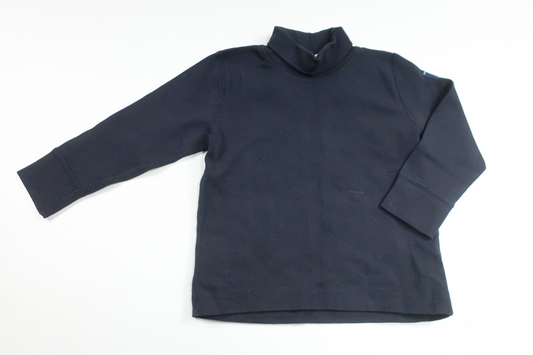 Sweater med polokrave fra Polarn o. Pyret - Størrelse 68 - Marineblå